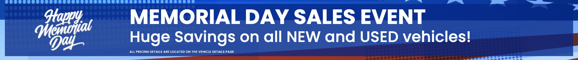 Memorial Day Sales Event